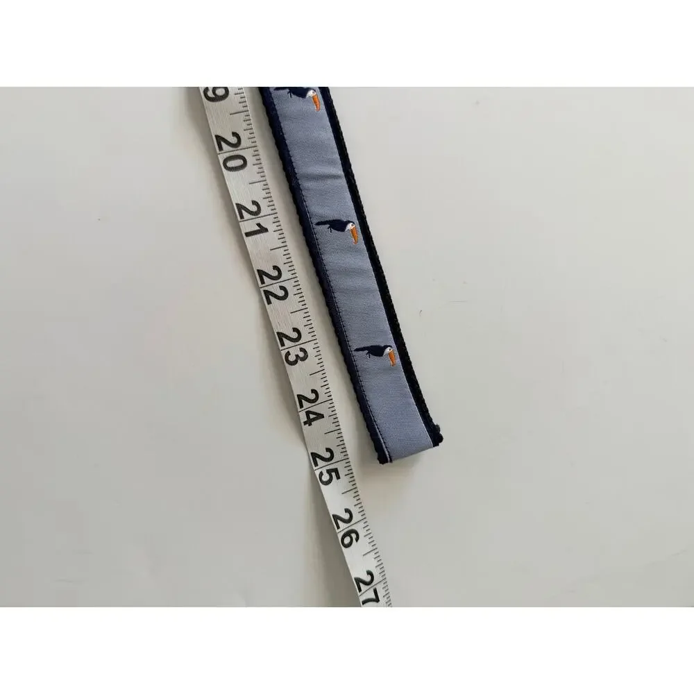 Janie & Jack Blue Webbed Toucan Print D-Ring Belt